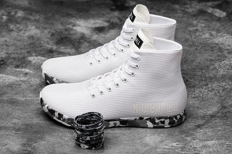 White Nobull High-Top Wild Granite Men's Trainers | CA Y1214X